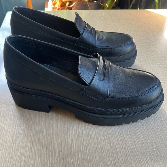 Black Leather Loafers - Picture 5 of 6